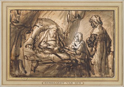 De Zegen van Isaac door Rembrandt van Rijn